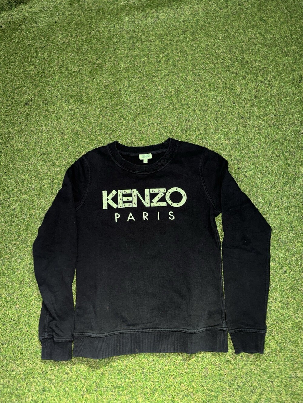 Kenzo Paris Work Tools Logo Crewneck Sweatshirt Black Women’s Size Small